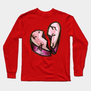 Broken Candy Heart Long Sleeve T-Shirt